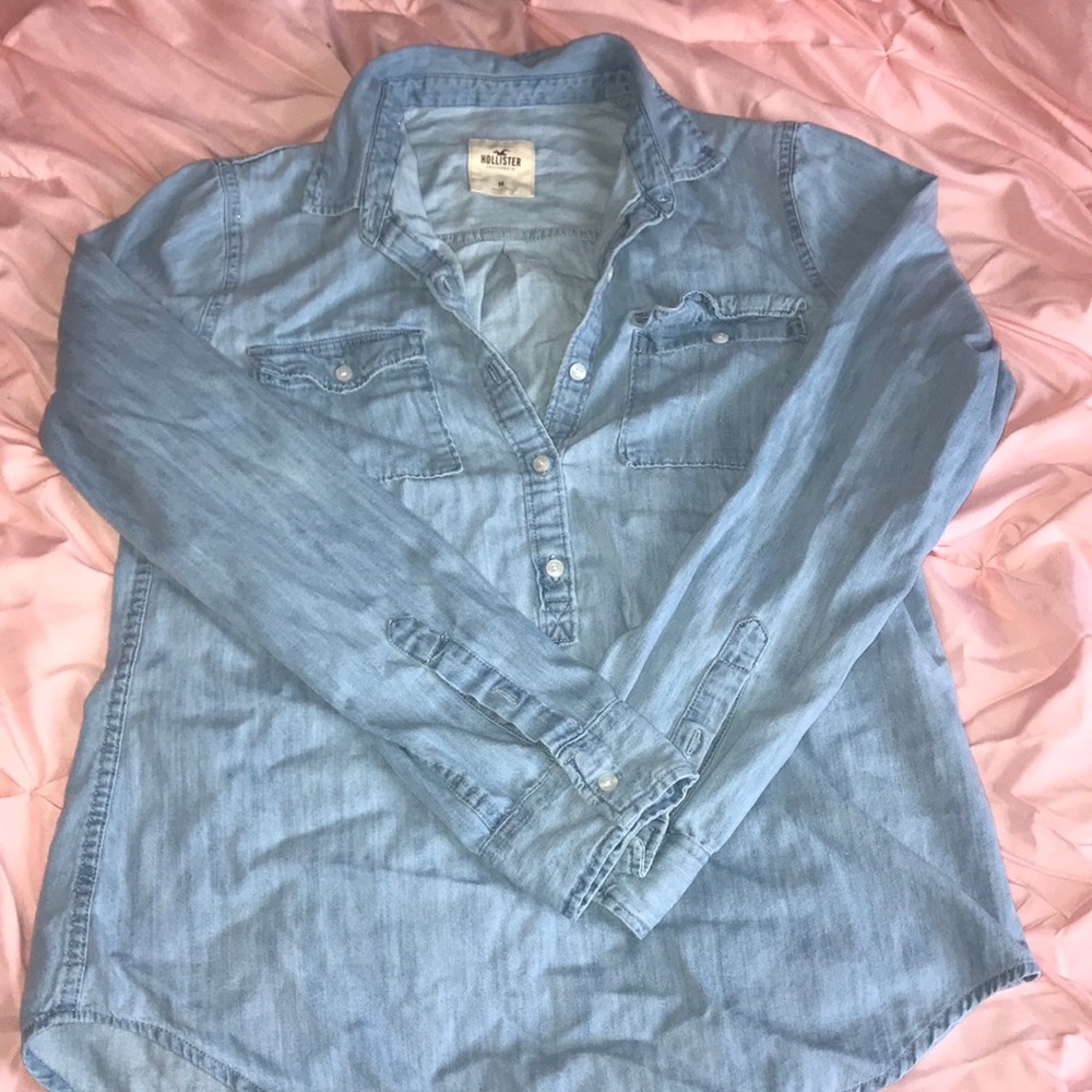 Hollowed Denim Shirt